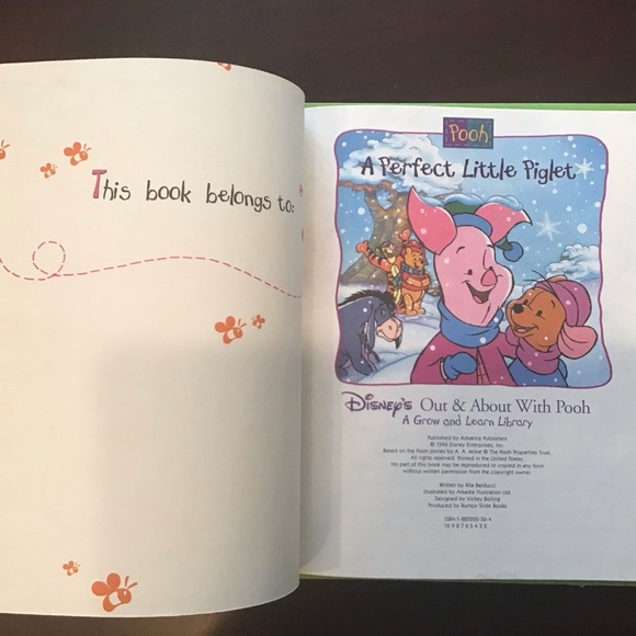 6 Volumes Out & About With Pooh-A Grow and Learn Library - Picture 7 of 16